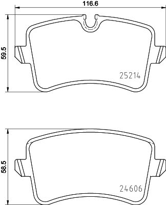 HELLA PAGID Jarrupala, levyjarru 8DB 355 016-061